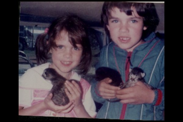 Coralie and Julie with the Kittens